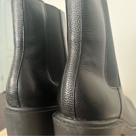 Marc Fisher Vanlisa Leather Lug Sole Pull On Chelsea Boots Size 11 NWOB - Picture 4 of 12